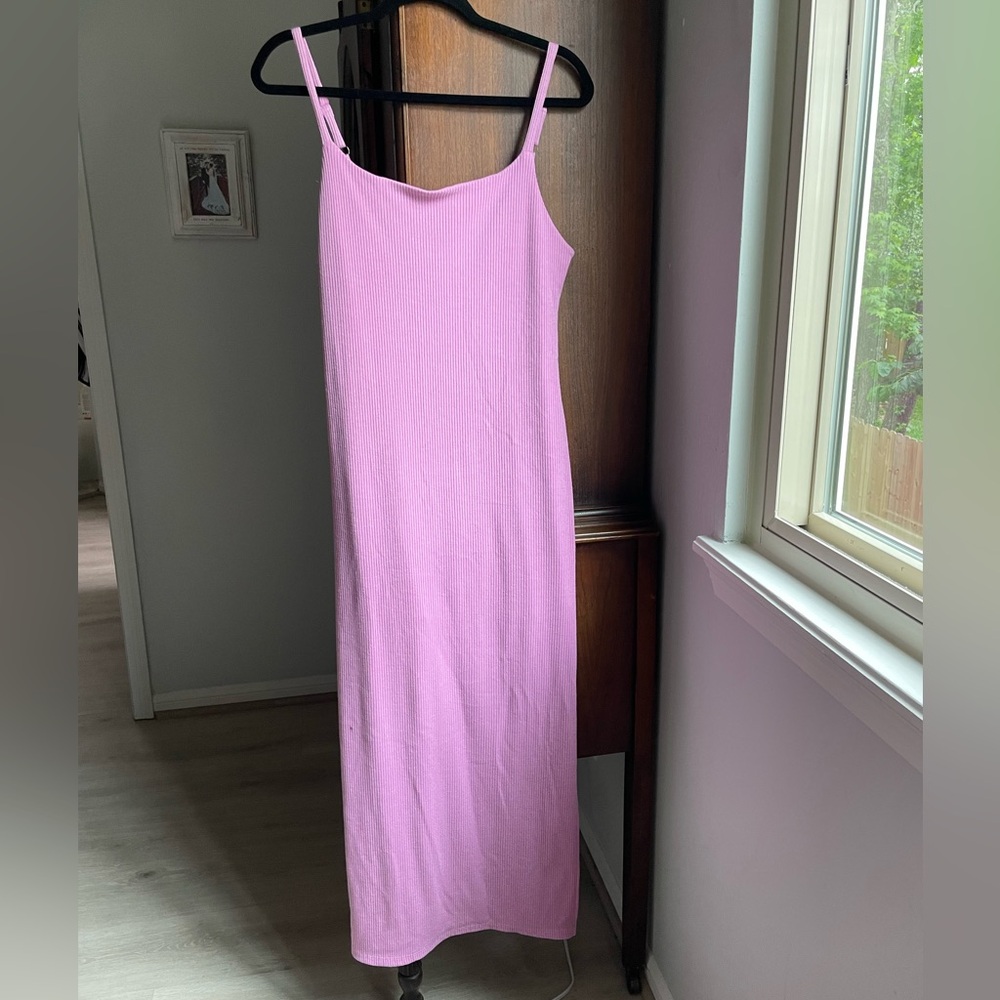 Simple Pink Slip Dress - Sleeveless Maxi women’s size large